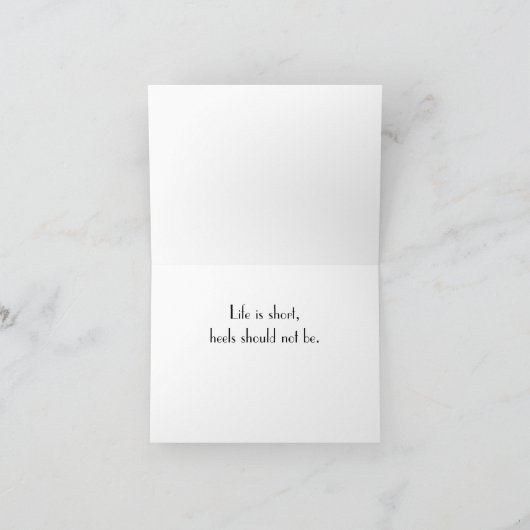 Notecards "Stiletto Attitude" Karte (Innenseite)