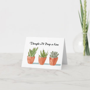 Notecards: Thought I'd'Drop a Line Karte