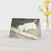 Notecards von "West Highland Terrier Meets Hamster Karte (Gelbe Blume)