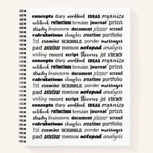 Noted Words Notizblock (Vorderseite)