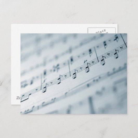 Noten 10 postkarte (Vorne/Hinten)