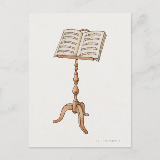 Noten am Stand Postkarte (Vorderseite)