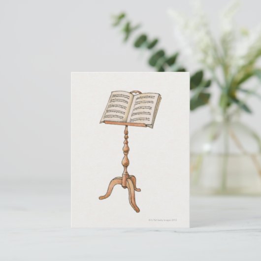 Noten am Stand Postkarte (Stehend Vorderseite)