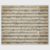 Noten auf altem Papier Geschenkpapier (Flach)