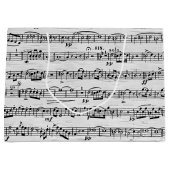 Noten auf Birkenbaum Große Geschenktüte (Vorderseite)