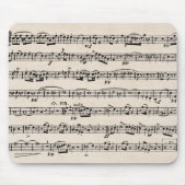 Noten auf Burlap Mousepad (Vorne)