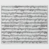 Noten auf der Weißen Birke Geschenkpapier (Flach)