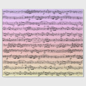 Noten auf Regenbogenpapier Geschenkpapier (Flach)