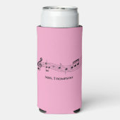 Noten Chor Lehrer Custom Music Pink Selters Dosenkühler (Seltzer Rückseite)