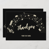 Noten dankbar feiertagskarte (Vorne/Hinten)