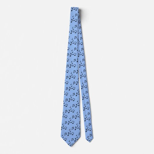 Noten Design Necktie Krawatte (Vorderseite)