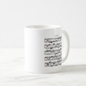 Noten durch Bach Kaffeetasse (VorderseiteRechts)