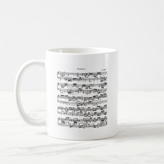 Noten durch Bach Kaffeetasse (Links)