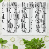 Noten durch Bach Küchentuch (Gefaltet)