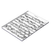 Noten durch Bach Notizblock (Linke Seite)