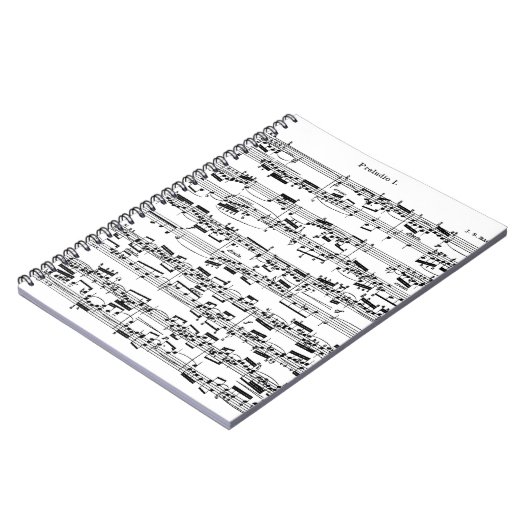 Noten durch Bach Notizblock (Linke Seite)