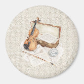 Noten für Cream Violine Magnet (Vorne)