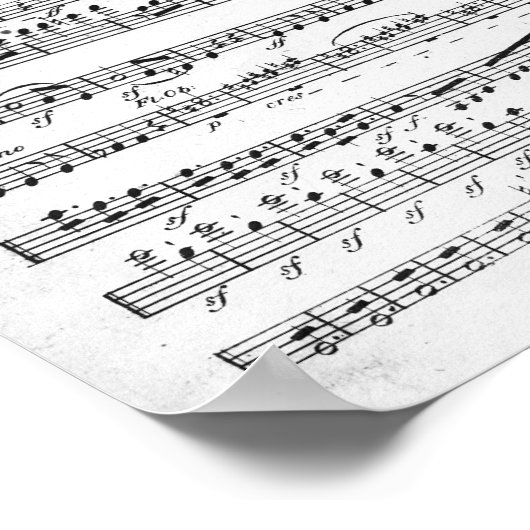 Noten für das Overture to 'Egmont' Poster (Ecke)