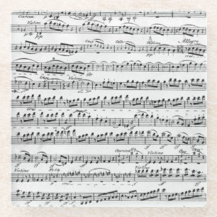 Noten für den Annäherungsversuch zu 'Egmont Glasuntersetzer