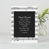 Noten für Piano-Erwägung einladen Einladung (Stehend Vorderseite)