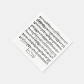 Noten für Piano-Erwägung Serviette (Ecke)