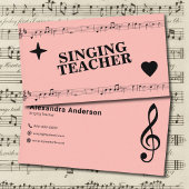 Noten - Gesangslehrer Visitenkarte