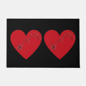 Noten im Herzen, Door Mat Fußmatte (Vorderseite)