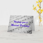 Noten Karte (Gelbe Blume)