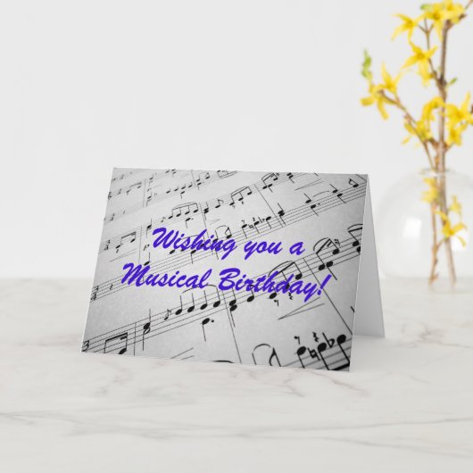 Noten Karte (Gelbe Blume)