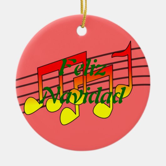 Noten Keramikornament (Vorne)