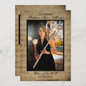 Noten mit Fotos - Ankündigung von Abschlüssen (Vorne/Hinten)