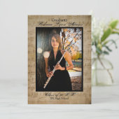 Noten mit Fotos - Ankündigung von Abschlüssen (Stehend Vorderseite)