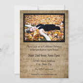 Noten mit Fotos - Ankündigung von Abschlüssen (Rückseite)