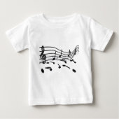 Noten, Musik Baby T-shirt (Vorderseite)