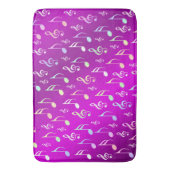 Noten, Musik, Metall, Noten, Band, Clemente, Badematte (Vorderseite Vertikal)