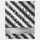 Noten, Musik, Metall, Noten, Band, Clemente, Fleecedecke (Vorderseite)