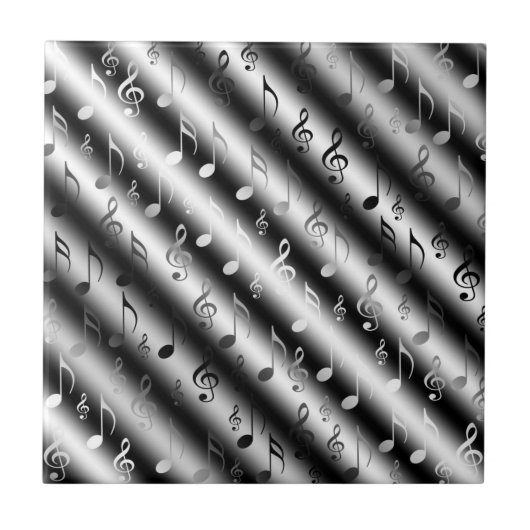 Noten, Musik, Metall, Noten, Band, Clemente, Fliese (Vorderseite)