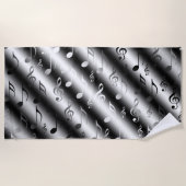 Noten, Musik, Metall, Noten, Band, Clemente, Strandtuch (Vorderseite)