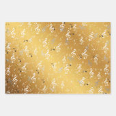 Noten, Musik, Musik, Melodie, Symbol, Ton, Design Geschenkpapier Set (Vorderseite 2)