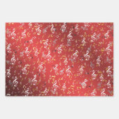 Noten, Musik, Musik, Melodie, Symbol, Ton, Design Geschenkpapier Set (Vorderseite)