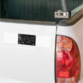 Noten, Musik, schwarz Autoaufkleber (Auf Lkw)