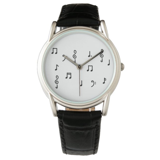 noten notenschlüssel violinschlüssel armbanduhr (Vorderseite)