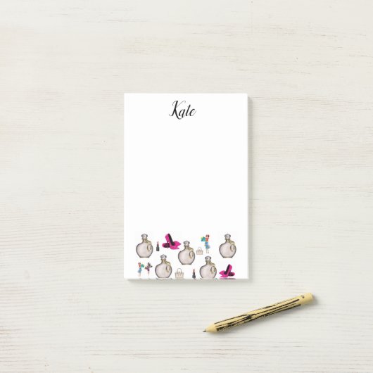 Noten-Parfüm Post-it Klebezettel (Auf Schreibtisch)