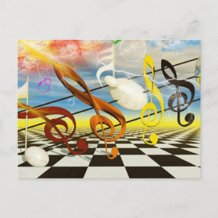 Noten Postkarte