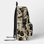 Noten und Instrumente Black/Gold ID481 Bedruckter Rucksack (Links)
