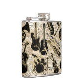 Noten und Instrumente Black/Gold ID481 Flachmann (Rechts)