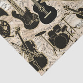 Noten und Instrumente Black/Gold ID481 Seidenpapier (Ausschnitt)