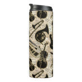 Noten und Instrumente Black/Gold ID481 Thermosbecher (Nach rechts gedreht)