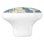 Noten und Instrumente Blue/Ivory ID481 Keramikknauf (Seitenansicht)