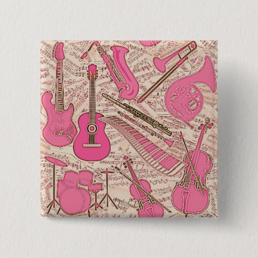 Noten und Instrumente Rosa/Elfenbeinküste ID481 Button (Vorderseite)